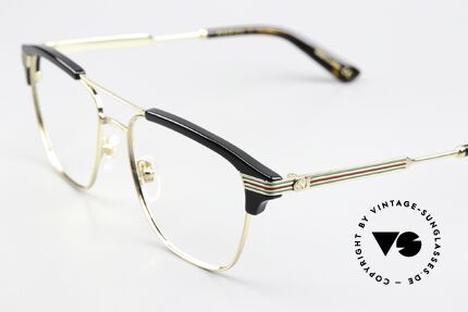 Gucci GG0241O Acetate And Metal Frame, gold & black metal frame, made in Japan quality, Made for Men