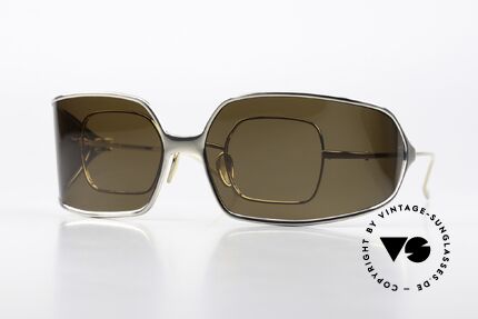 Christian Roth 14004 Two Glasses In One Model, ingeniously implemented clip-on concept; see pics!, Made for Men and Women