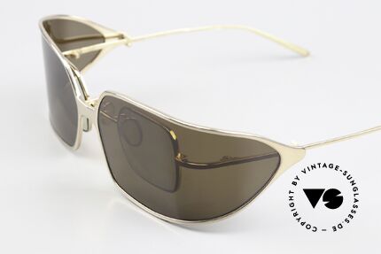 Christian Roth 14004 With Wrap Around Clip On, with a large wrap-around sun clip; polarized, 100%, Made for Men and Women