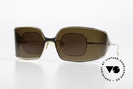 Christian Roth 14004 Wrap Around Sun Clip On, ingeniously implemented clip-on concept; see pics!, Made for Men and Women