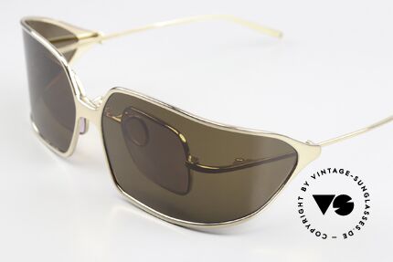 Christian Roth 14004 Wrap Around Sun Clip On, with a large wrap-around sun clip; polarized, 100%, Made for Men and Women
