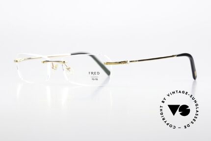 Fred Sainte-Lucie Genuine Pearl On The Frame, with a real pearl as a temple decoration on each side, Made for Men and Women