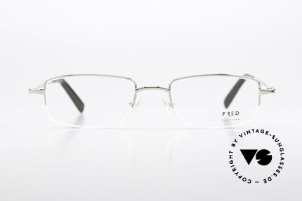 Fred Manhattan N2 Nylor Frame Platinum, N2 = Nylor half-rim glasses; precious platinum-plated, Made for Men and Women