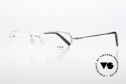 Fred Manhattan N2 Nylor Frame Platinum, true luxury eyeglasses for ladies & gents (unisex model), Made for Men and Women