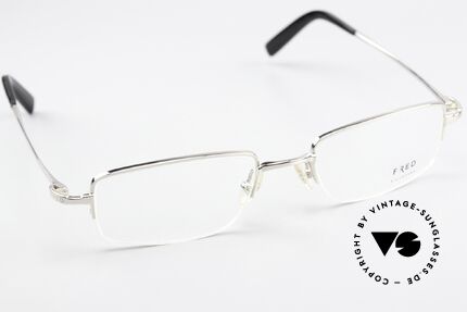 Fred Manhattan N2 Nylor Frame Platinum, DEMO lenses should be replaced with prescription lenses, Made for Men and Women