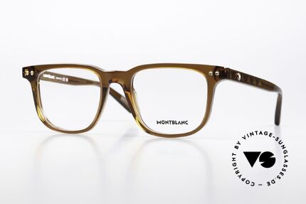Montblanc MB0256O Men's Frame Square Acetate Details