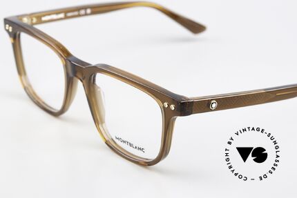 Montblanc MB0256O Men's Frame Square Acetate, but also an eye-catcher as striking ladies' eyeglasses, Made for Men