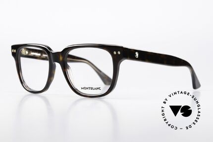 Montblanc MB0321O Square Men's Frame Acetate, elegant men's eyeglasses; timeless acetate eyewear, Made for Men