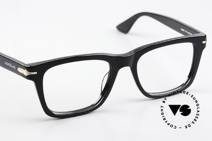 Montblanc MB0266O Men's Full Rim Frame Black, the LARGE frame (144mm) can be glazed optionally, Made for Men