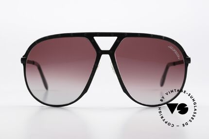 Alpina M1 Iconic 80's Sunglasses XL, completely black frame with 24 screws in black, Made for Men