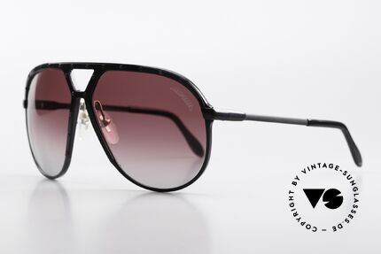 Alpina M1 Iconic 80's Sunglasses XL, ruby-gradient lenses with original Alpina logo, Made for Men