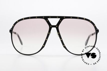 Alpina M1 Rare Collector's Item 80's, completely black frame with 24 golden screws, Made for Men and Women