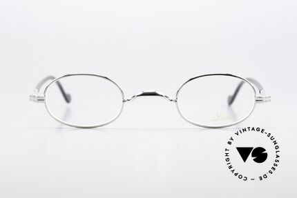 Lunor II A 08 Oval Frame Acetate Temples, full rim metal frame with sophisticated acetate temples, Made for Men and Women