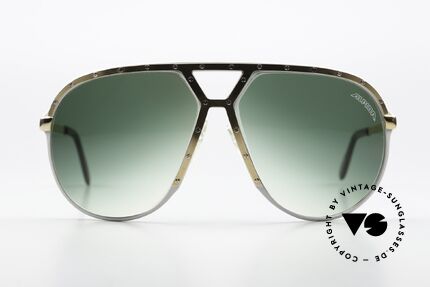 Alpina M1 Stevie Wonder Sunglasses, silver frame with golden cover and silver screws, Made for Men