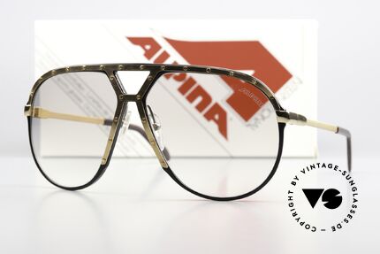 Alpina M1 With Slightly Tinted Lenses, the old legend in untouched condition, size 64/14, Made for Men