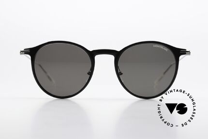 Montblanc MB0097S Classic Panto Sunglasses, model MB0097S size 50/21, 145mm (in LARGE fit), Made for Men