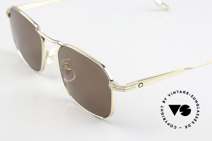 Montblanc MB0218S Men's Sunglasses Square, elegant men's sunglasses with 100% UV protection, Made for Men