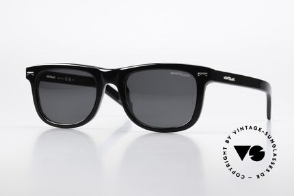 Montblanc MB0260S Square Sunglasses Acetate Details