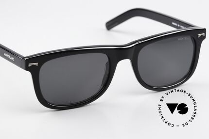 Montblanc MB0260S Square Sunglasses Acetate, the frame can also be glazed with prescription lenses, Made for Men