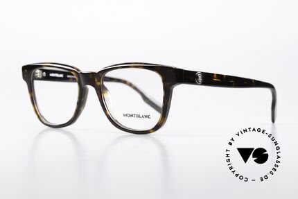 Montblanc MB0178O Full Rim Acetate Glasses, elegant men's eyeglasses; timeless acetate eyewear, Made for Men