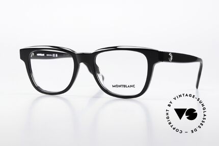Montblanc MB0178O Full Rim Eyeglasses Black Details