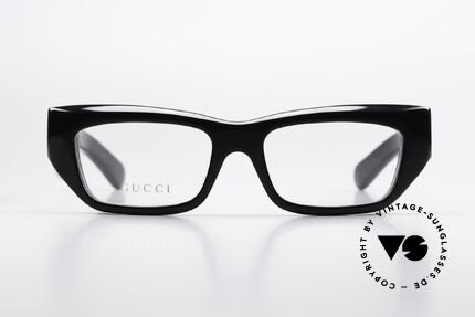Gucci GG1297O Massive Acetate Frame Black, very solid black acetate front, UNISEX eyewear, Made for Men and Women