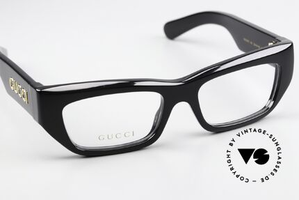 Gucci GG1297O Massive Acetate Frame Black, unworn, including Gucci case & cleaning cloth, Made for Men and Women