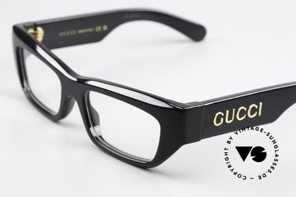 Gucci GG1297O Massive Acetate Frame Black, extremely sturdy frame (quality: made in Italy), Made for Men and Women
