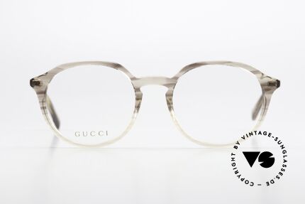 Gucci GG1004O Full Rim Acetate Glasses, interesting brownish-translucid acetate frame, Made for Men and Women