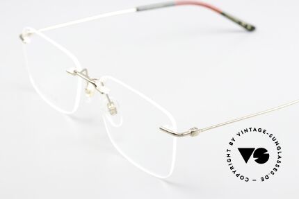 Gucci GG0399O Rimless Frame Made In Italy, the lens shape can be changed (and thus also the size), Made for Men
