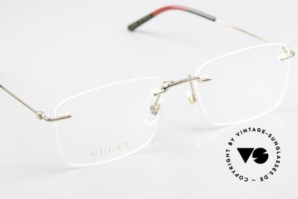 Gucci GG0399O Rimless Frame Made In Italy, Size: medium, Made for Men
