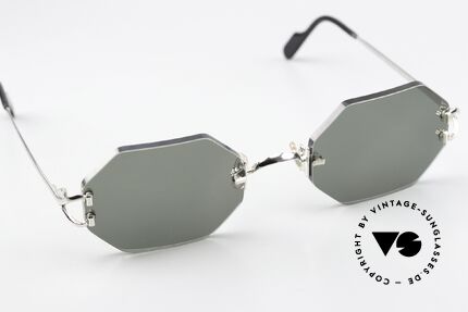 Cartier Rimless Octag One Of A Kind Platinum, 2nd hand, but like new with original case by Cartier, Made for Men and Women