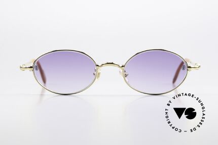Cartier Filao - S Small Oval 90s Shades 22ct, unisex model of the 'THIN RIM' Collection by Cartier, Made for Men and Women