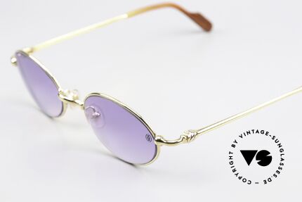 Cartier Filao - S Small Oval 90s Shades 22ct, unworn luxury shades with original box and packing, Made for Men and Women