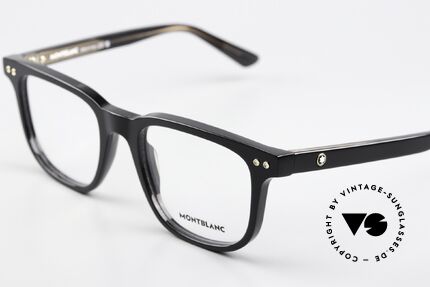 Montblanc MB0256O Men's Full Rim Frame Black, but also an eye-catcher as striking ladies' eyeglasses, Made for Men