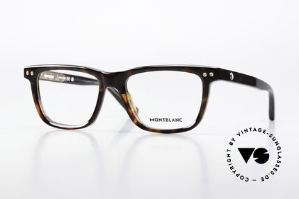 Montblanc MB0322O Full Rim Acetate Tortoise Details