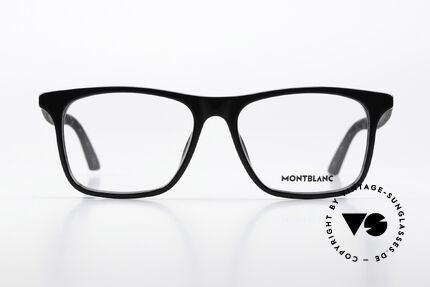 Montblanc MB0359O Sporty Glasses Classic, characteristical frame design with MONT BLANC logo, Made for Men