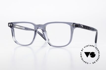 Montblanc MB0256O Bluish Gray Acetate Frame Details