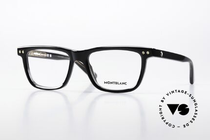 Montblanc MB0322O Square Black Eyeglasses Details