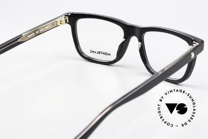 Montblanc MB0322O Square Black Eyeglasses, frame (M size) can be glazed with lenses of any kind, Made for Men and Women