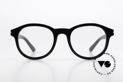 Gucci GG1503O Acetate With Golden Logo, black acetate frame with golden GUCCI logos, Made for Men and Women