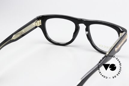 Gucci GG1519O Thick Black Frame Rosé Gold, frame can be fitted with any lenses (varifocal), Made for Men and Women