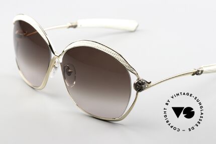 Chrome Hearts Fluffer White Lizard Leather Frame, combination of glamour, luxury & provocation, Made for Women