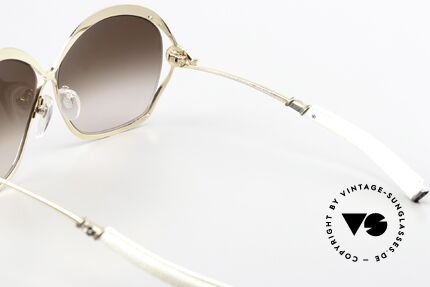 Chrome Hearts Fluffer White Lizard Leather Frame, Size: large, Made for Women