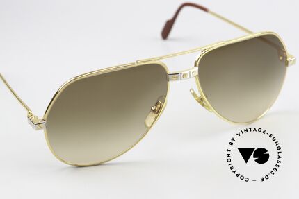 Cartier Vendome Santos - M Aviator Brown Gradient, ultra elegant, new sun lenses (double brown gradient), Made for Men and Women