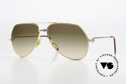 Cartier Vendome Santos - M Aviator Brown Gradient Details