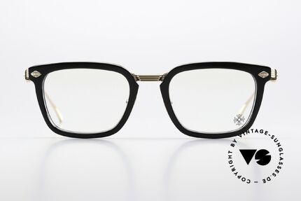 Chrome Hearts Overpoked Rockstar Specs Gold-Plated, unisex model, size 53/21, Black / Gold-Plated, Made for Men and Women