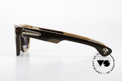 Chrome Hearts Lilith Precious Wood Frame 18Kt, spring hinges, rubber nose pads & temple tips, Made for Men and Women
