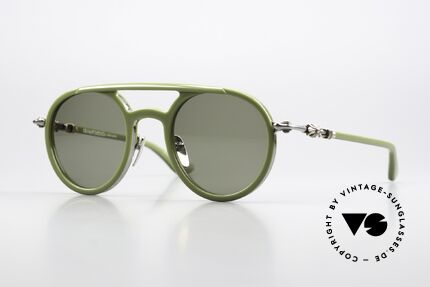 Chrome Hearts Loveboat Aviator Sunglasses Matcha Details