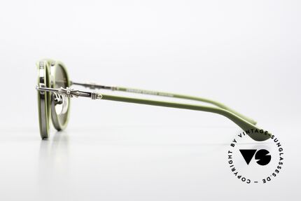 Chrome Hearts Loveboat Aviator Sunglasses Matcha, with the signature Chrome Hearts insignia, Made for Men and Women
